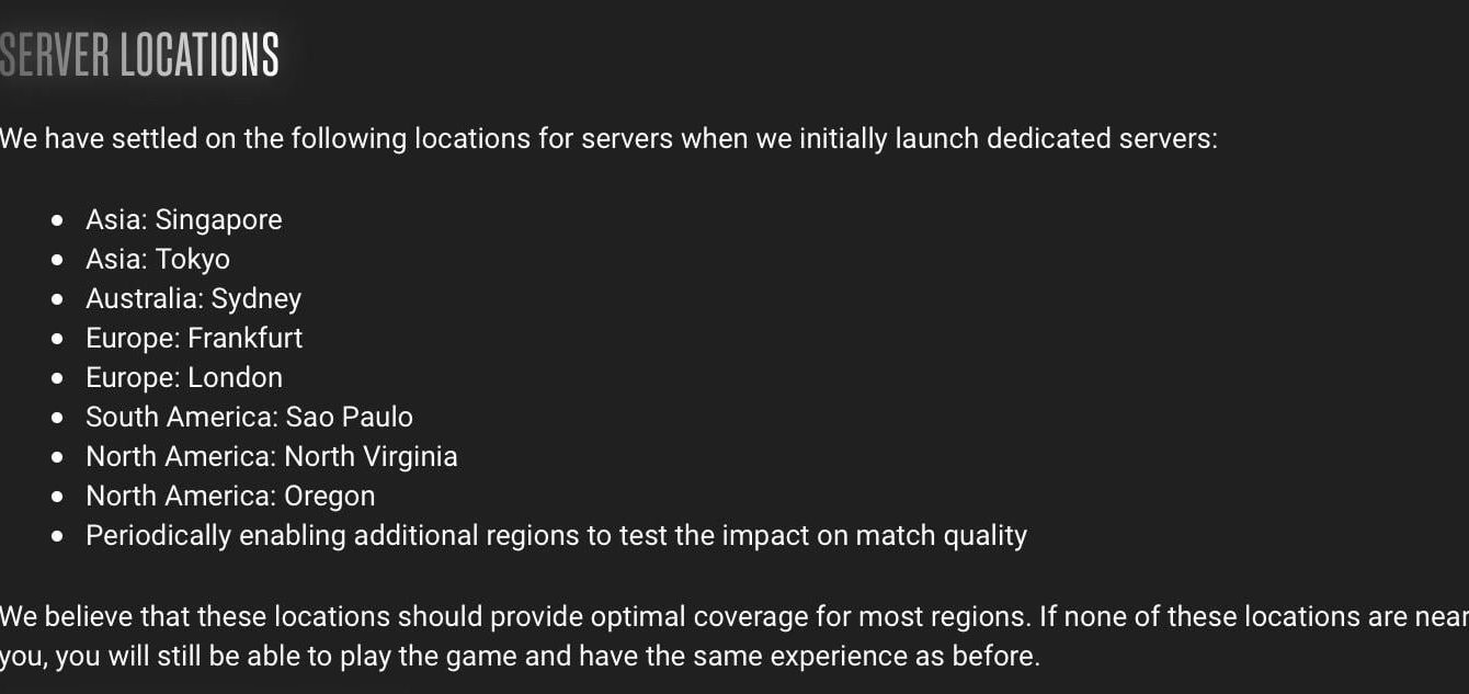 Dead by Daylight Servers